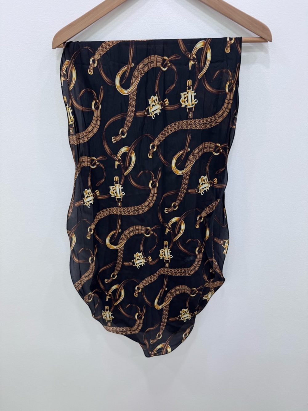 Lauren Ralph Lauren Equestrian Scarf cute classic design - Picture 5 of 5